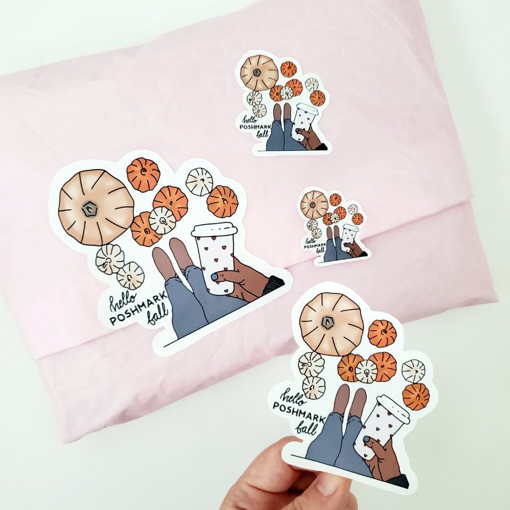 LB032.1 Hello Poshmark Fall Stickers [Price Firm] - Picture 6 of 8